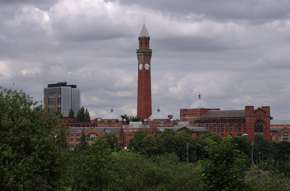 University of Birmingham - The University of Birmingham, viewed from a train on the Cross Country Route